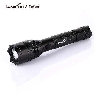 TANK007汽車(chē)直充安全 手電筒救生錘進(jìn)口LED超亮遠射夜騎TC39探客