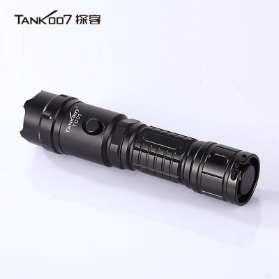 TANK007探客超亮手電筒正品超亮LED遠射直充自駕游執勤手電筒TC01