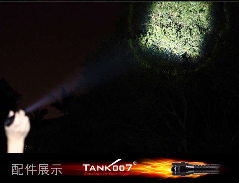 夜驢騎行強光手電筒TK737迷你調焦戶(hù)外裝備tank007 